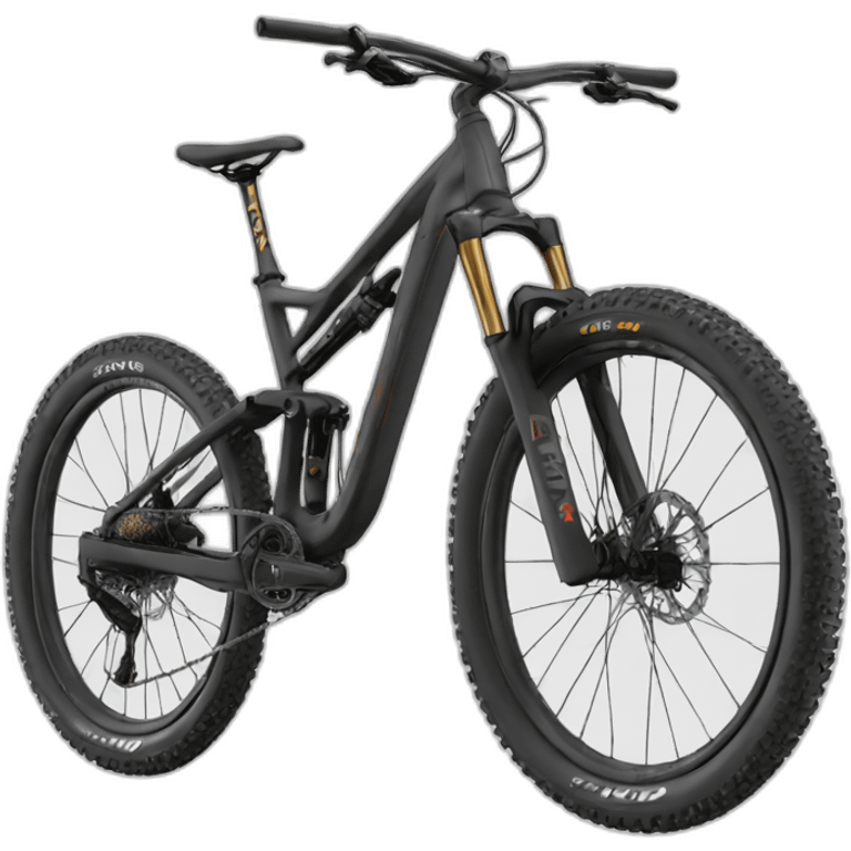 Mountain bike full suspension emoji