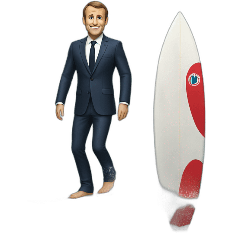 macron who surf emoji