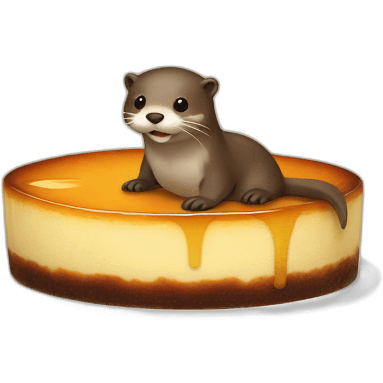 otter in a flan emoji