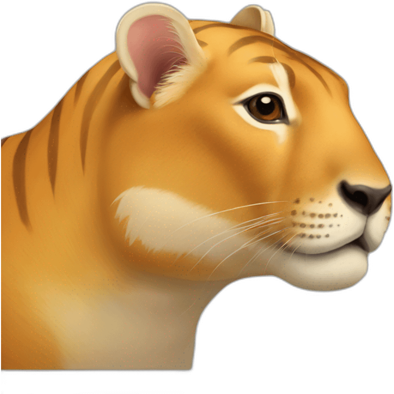 golden tiger Capybara emoji