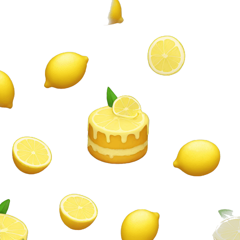 Lemon cake emoji