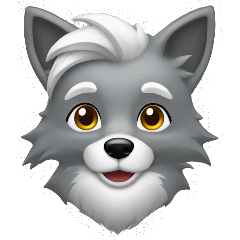 silver fox emoji