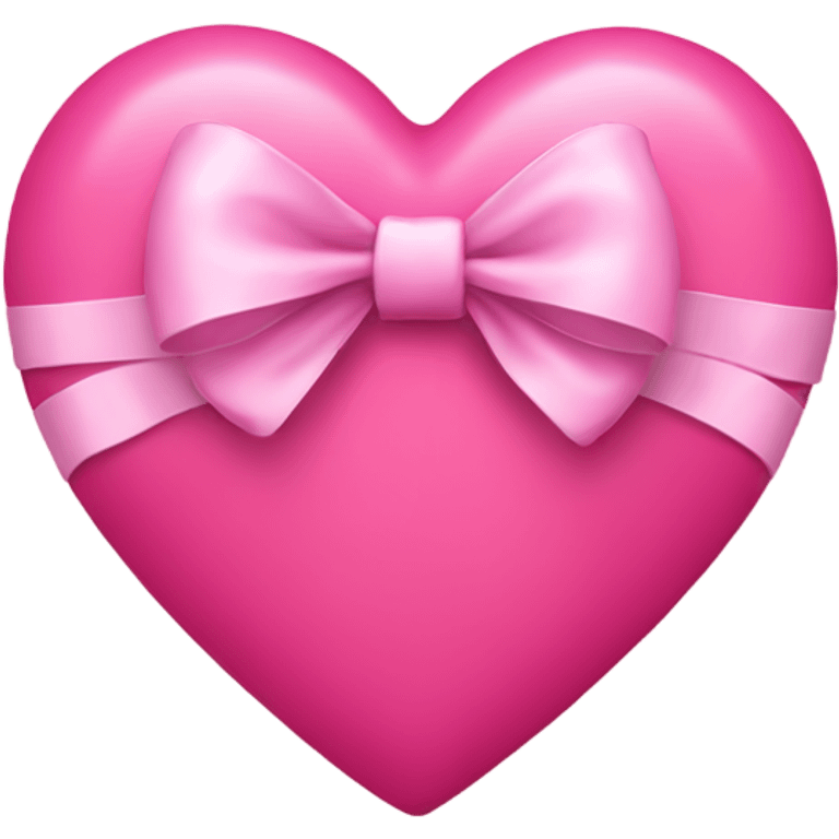 pink heart with bow emoji