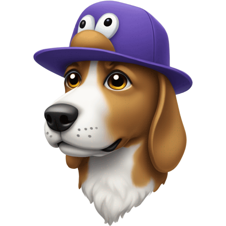 Perro con gorro emoji