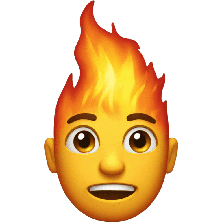 Head on fire  emoji