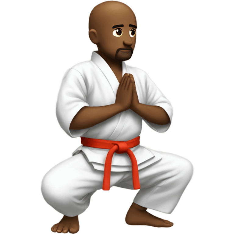 Karate man  praying  emoji