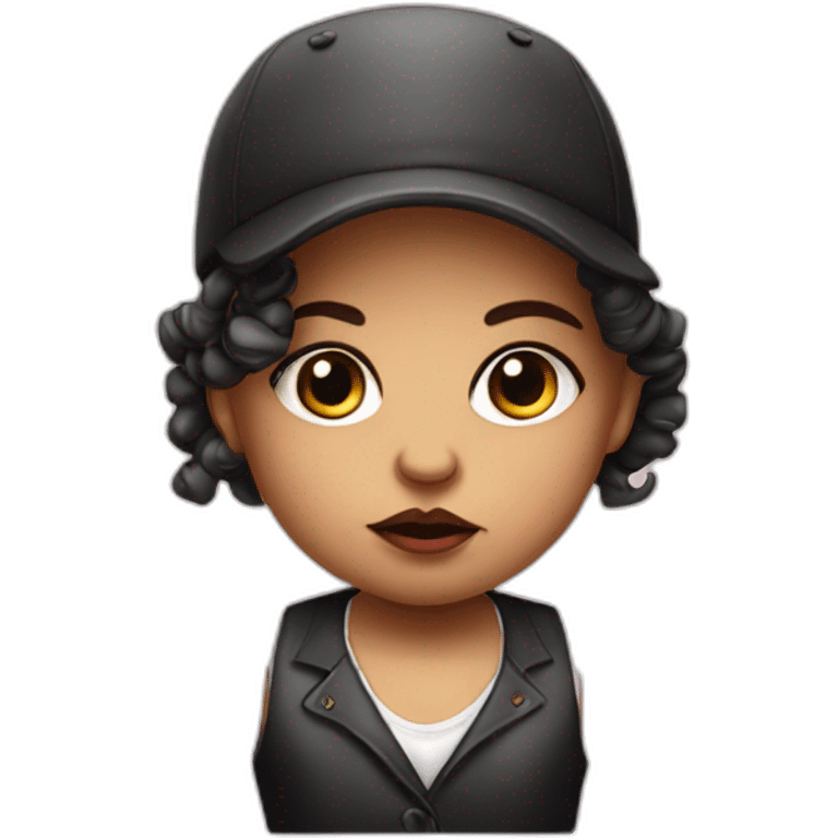 tough Italian mobster baby girl emoji