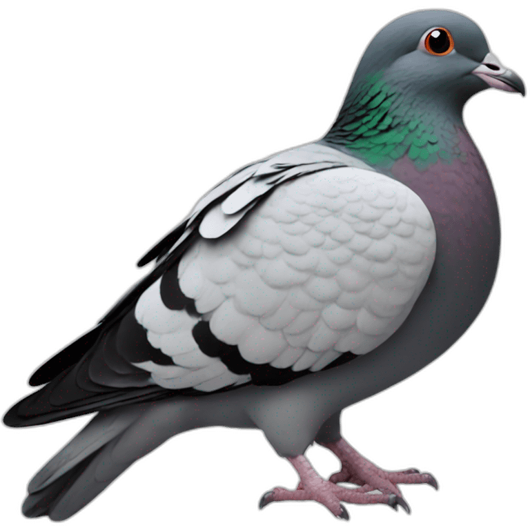 pigeon in meme font emoji