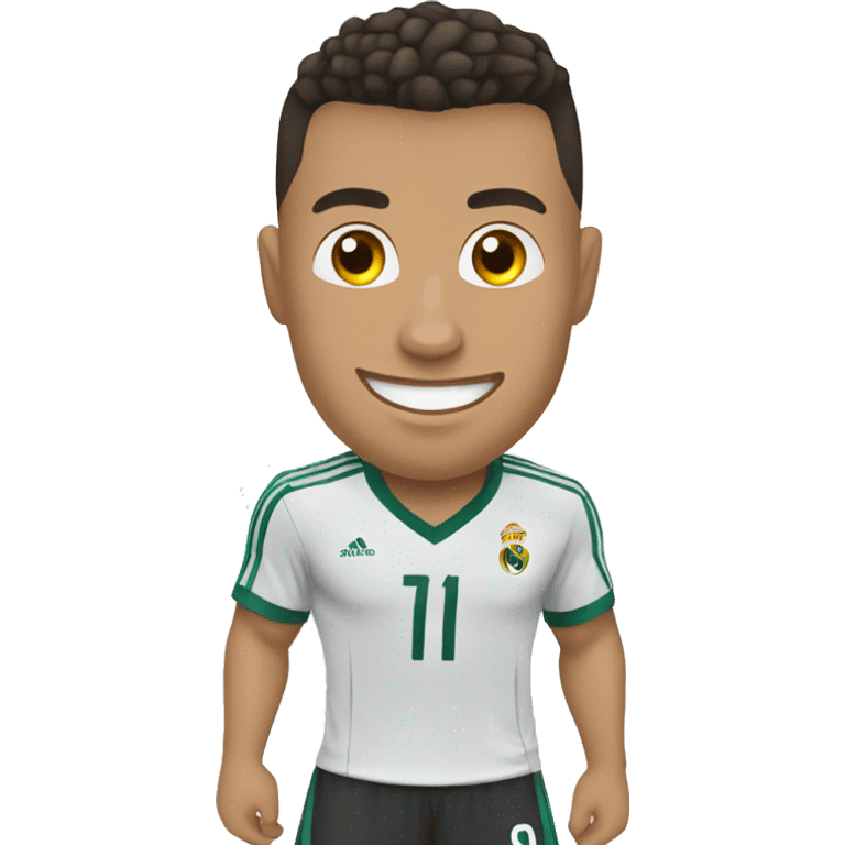 Ronaldo doing siuu emoji