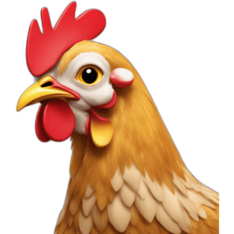 Chicken coding computer emoji