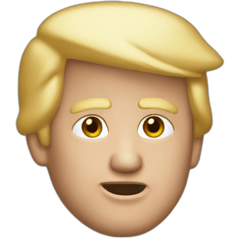 Donald trump with slip emoji