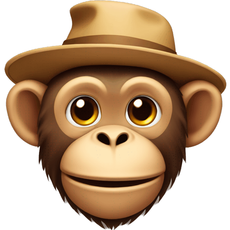 monkey with hat emoji