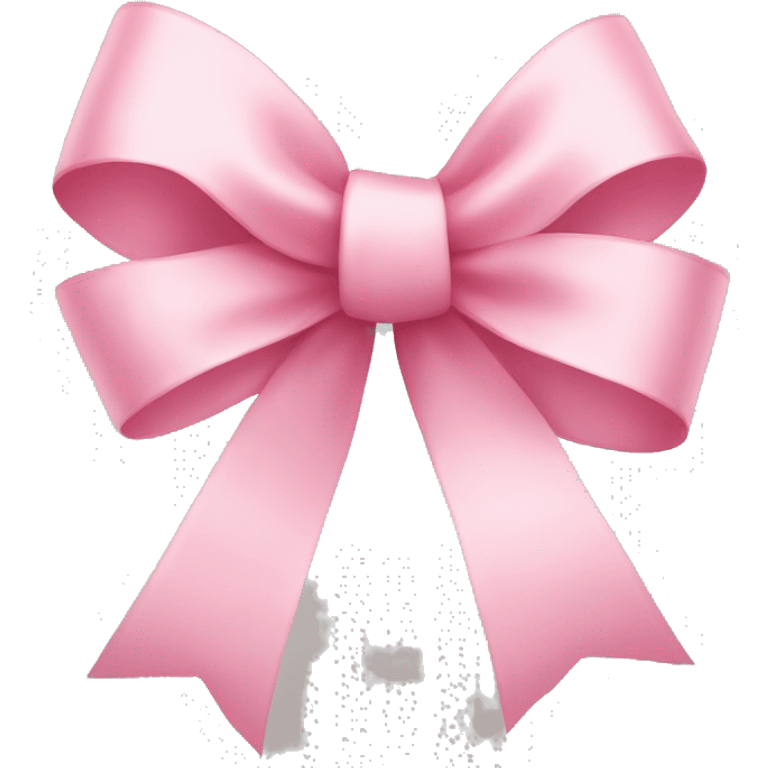 light pink ribbon bow emoji