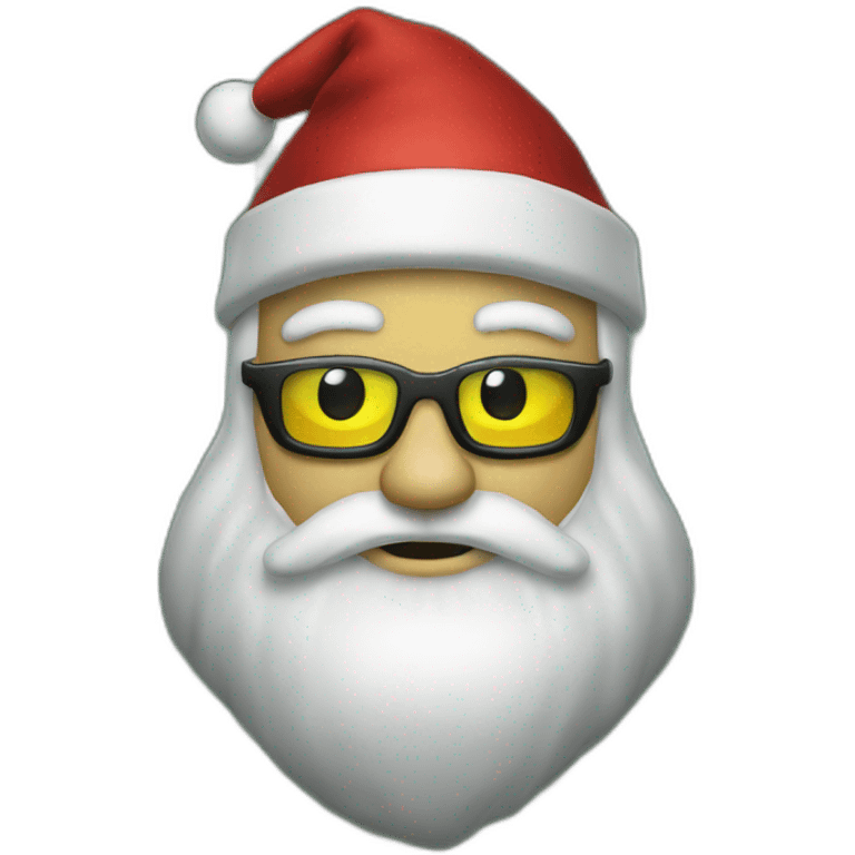 santa claus hacker matrix emoji