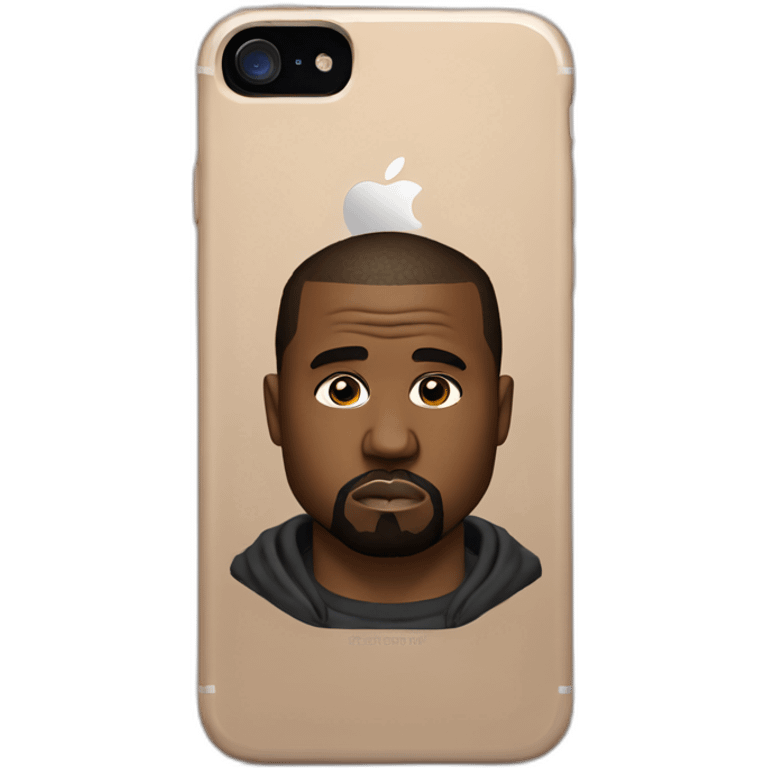 kanye west as an iphone case emoji