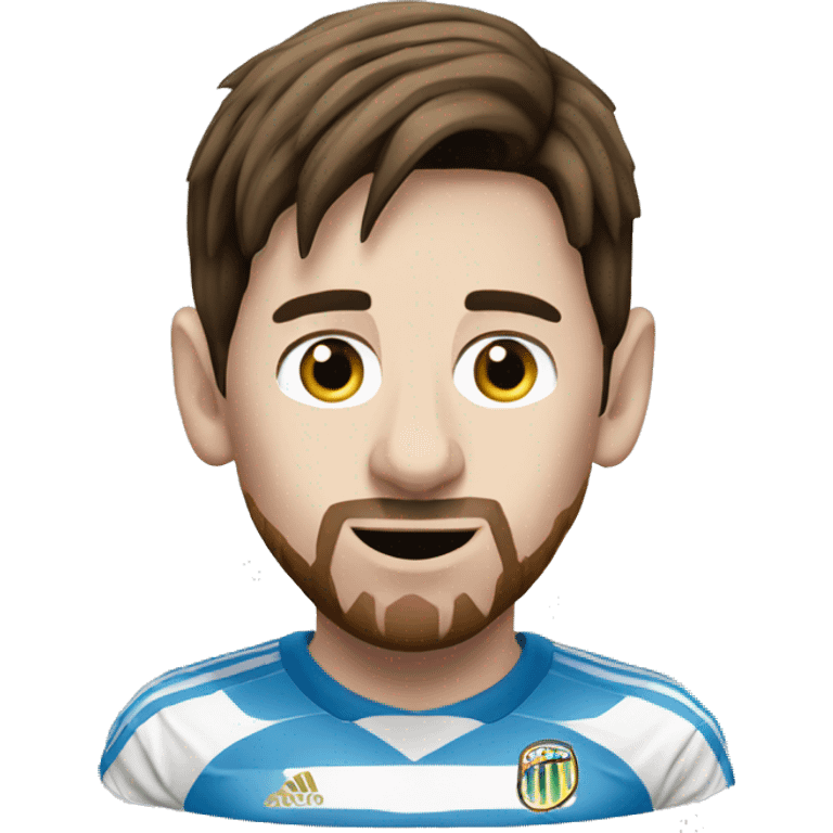 lionel messi with world cup emoji