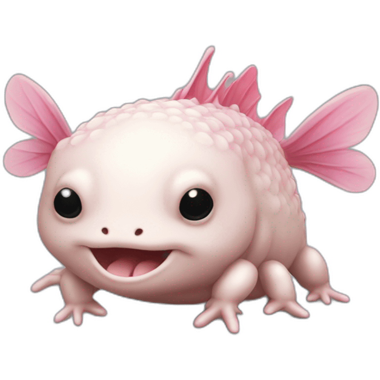 Axolotl qui boit de la vodka emoji