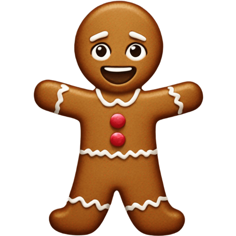 Gingerbread woman emoji