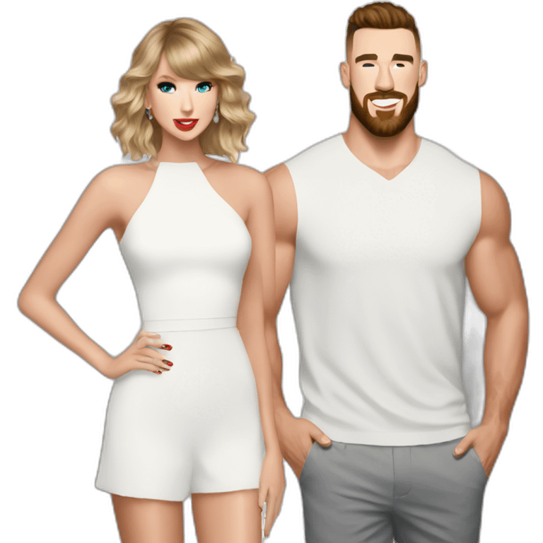 Taylor Swift with Travis kelce emoji