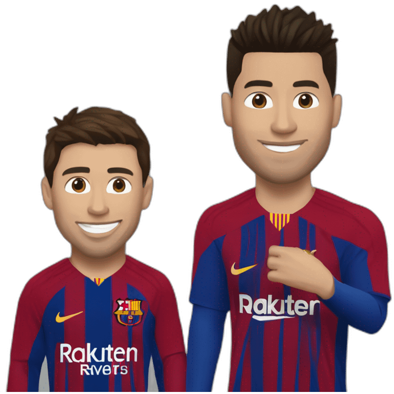 Ronaldo and messi emoji