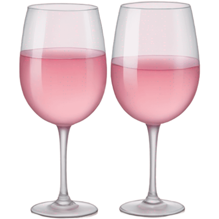 pastel pink two glasses of wine emoji