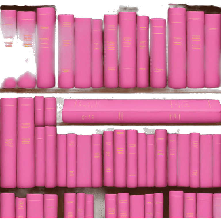 pink books emoji