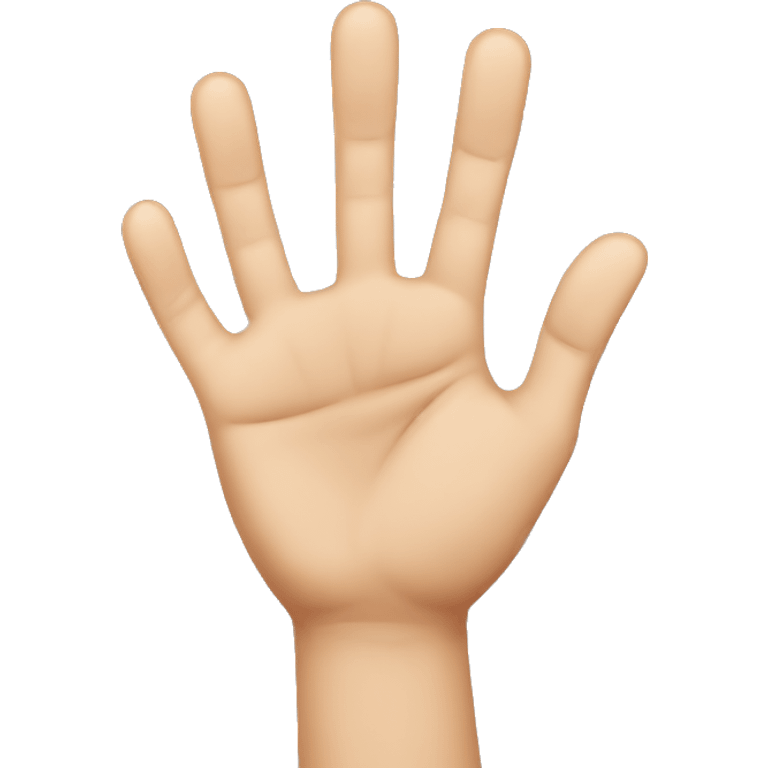 Three fingers in horizontal  emoji