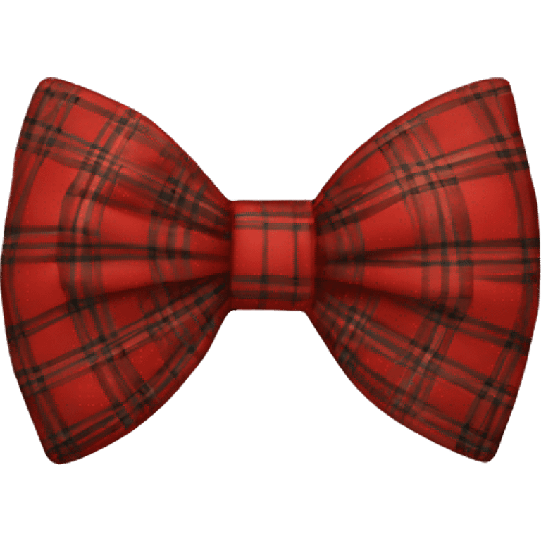 red plaid bow emoji