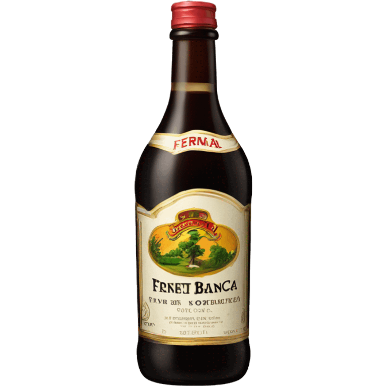 Bottle of fernet branca emoji