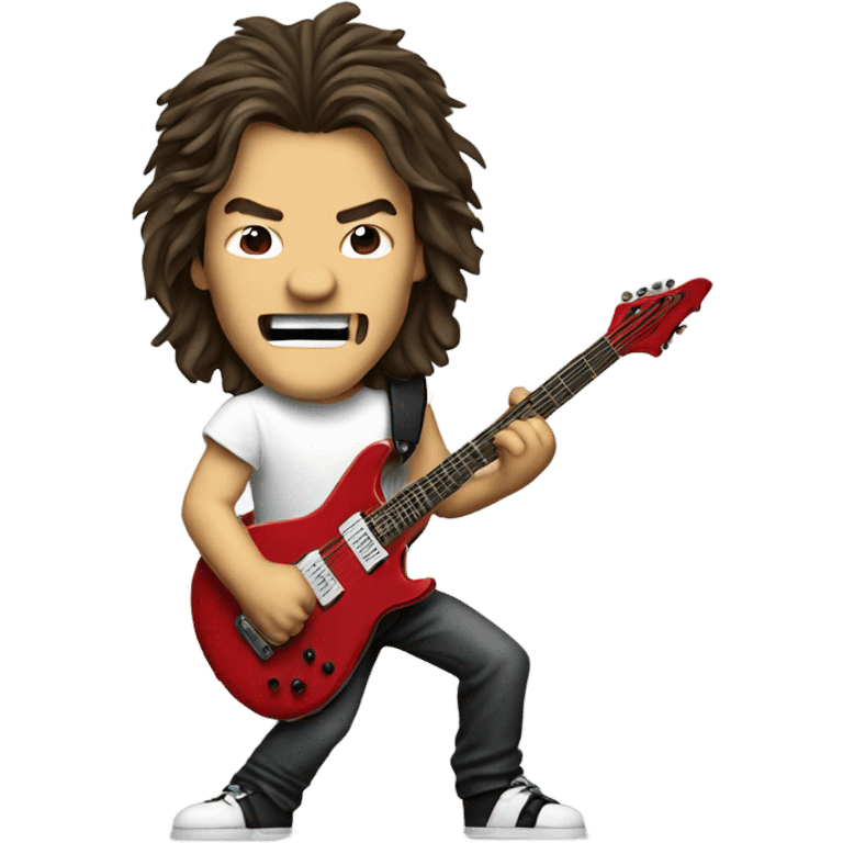 Eddie Van Halen playing guitar emoji