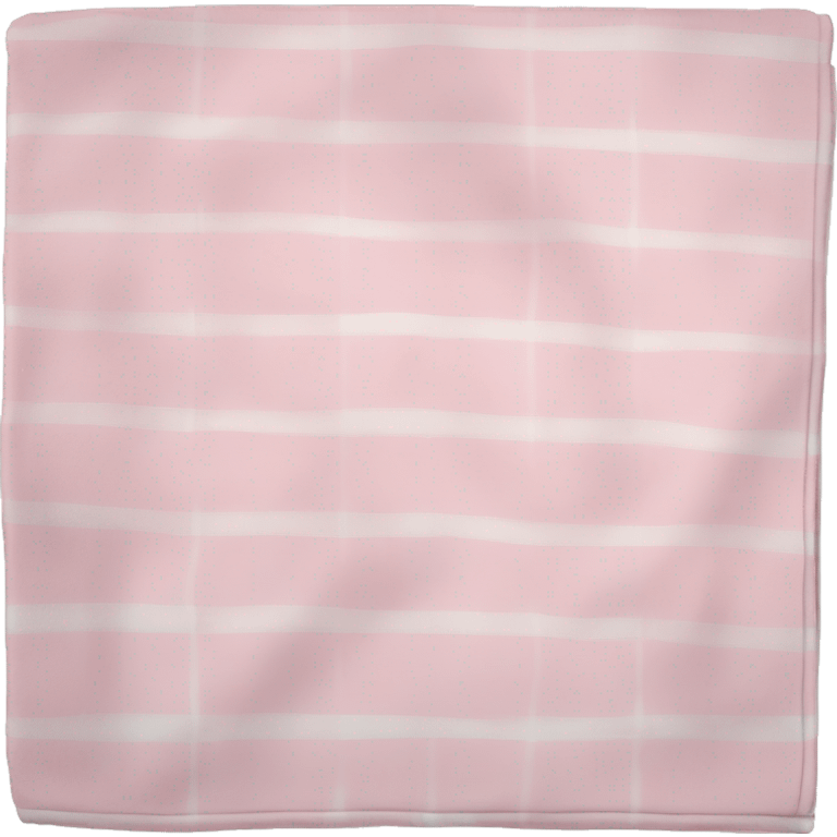 Baby pink and white checkered blanket folded  emoji