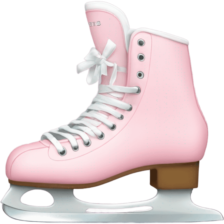 pastel pink ice skates emoji