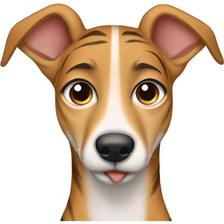 Fawn tiger greyhound crying  emoji