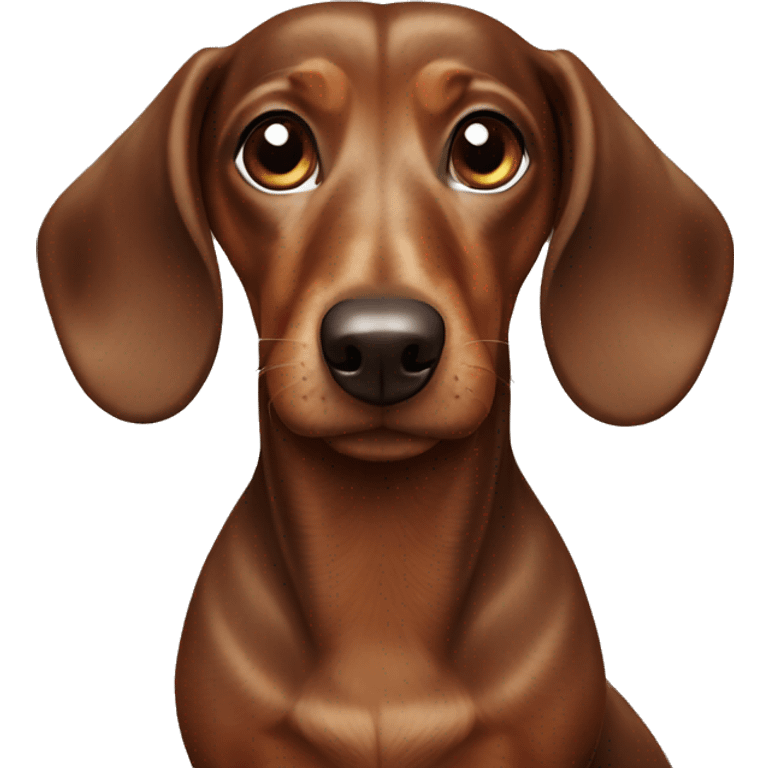 Marble brown dachshund emoji