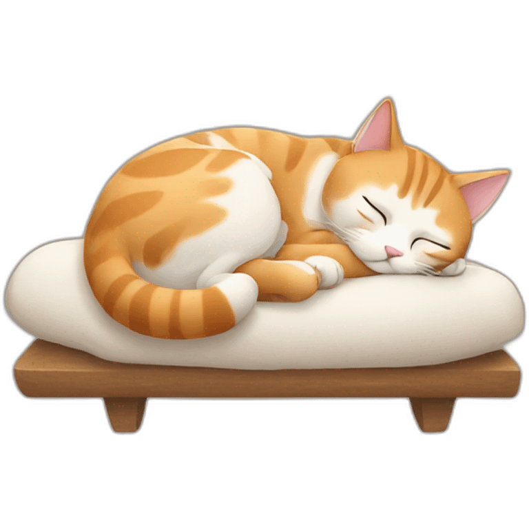 Cat sleeping emoji