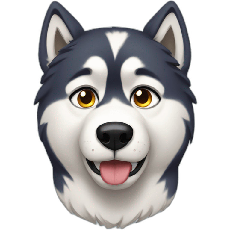 Sad husky emoji