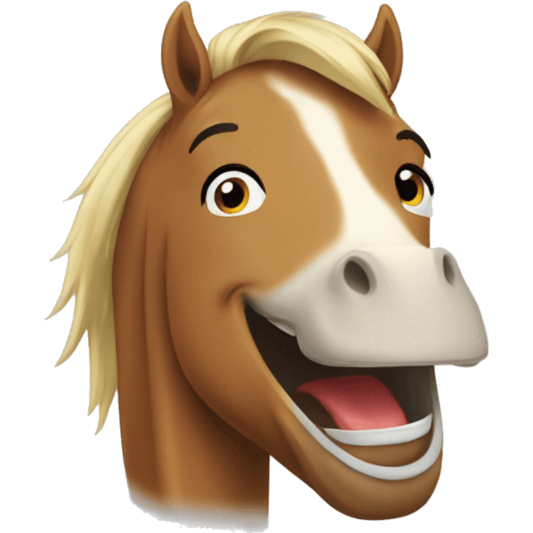 horse laughing emoji