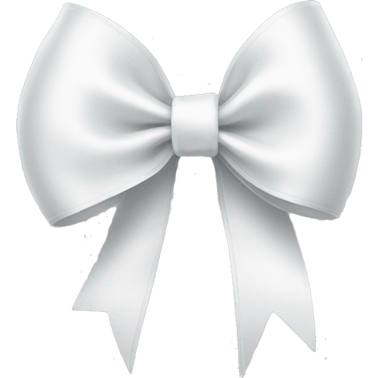 white ribbon bow emoji