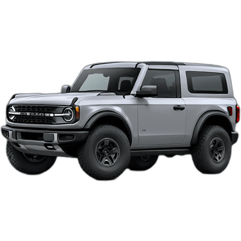 Grey 2022 4 door ford bronco emoji