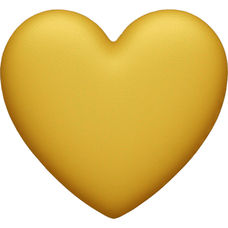 mustard-colored heart emoji