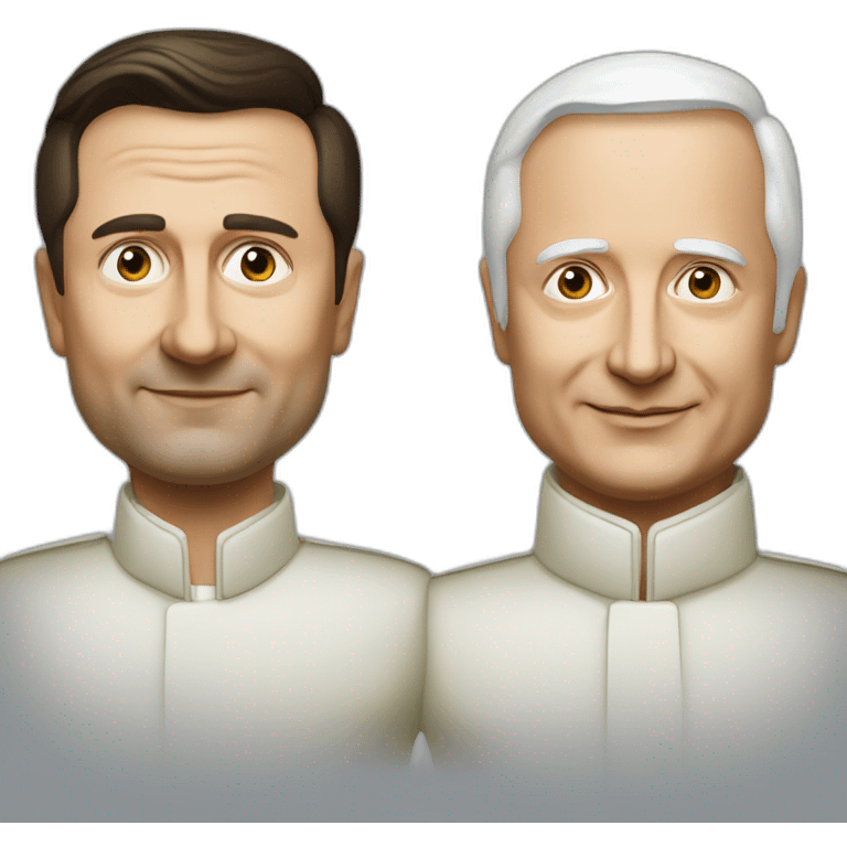 Vladimir Poutine et Volodimir Zelenski emoji