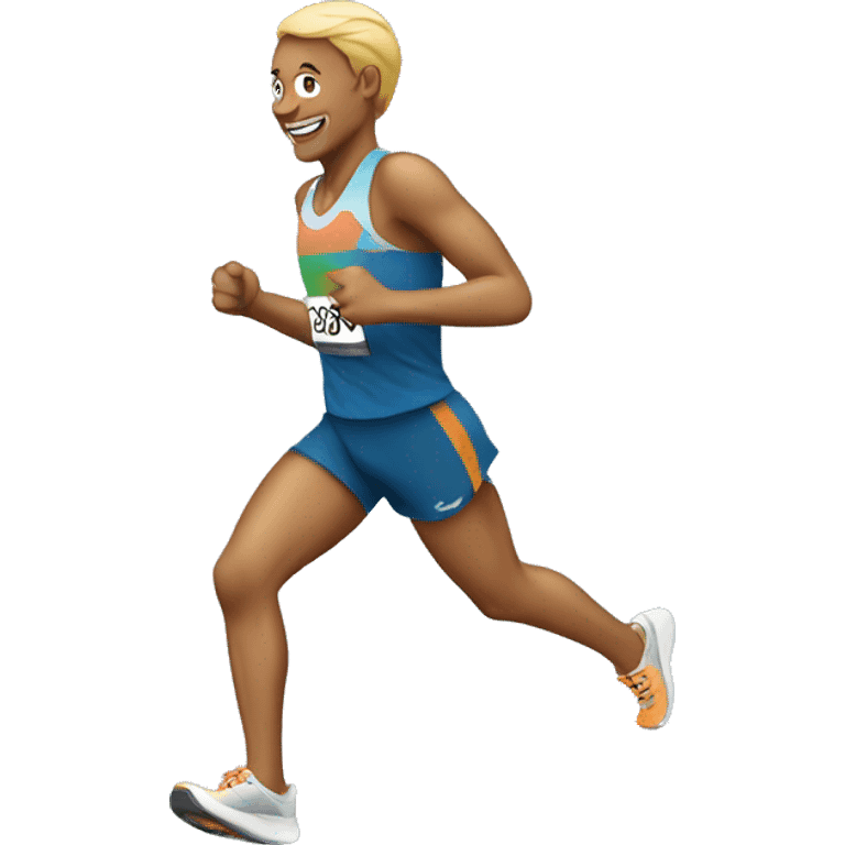 a marathon runner  emoji