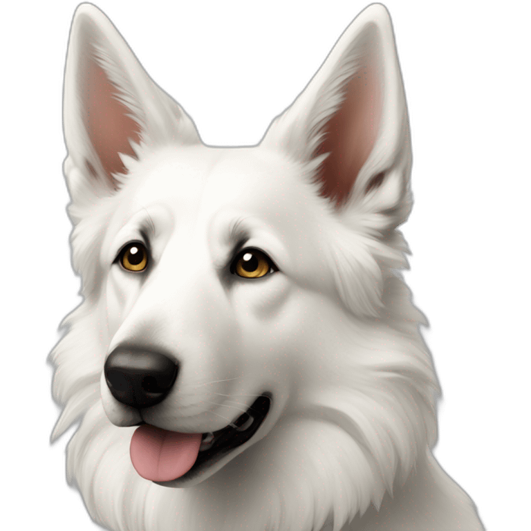 White shepherd beautiful emoji