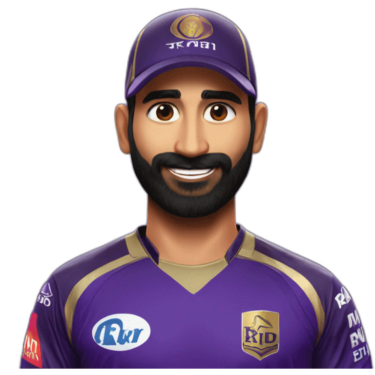 Dinesh Karthik in kkr jersey emoji