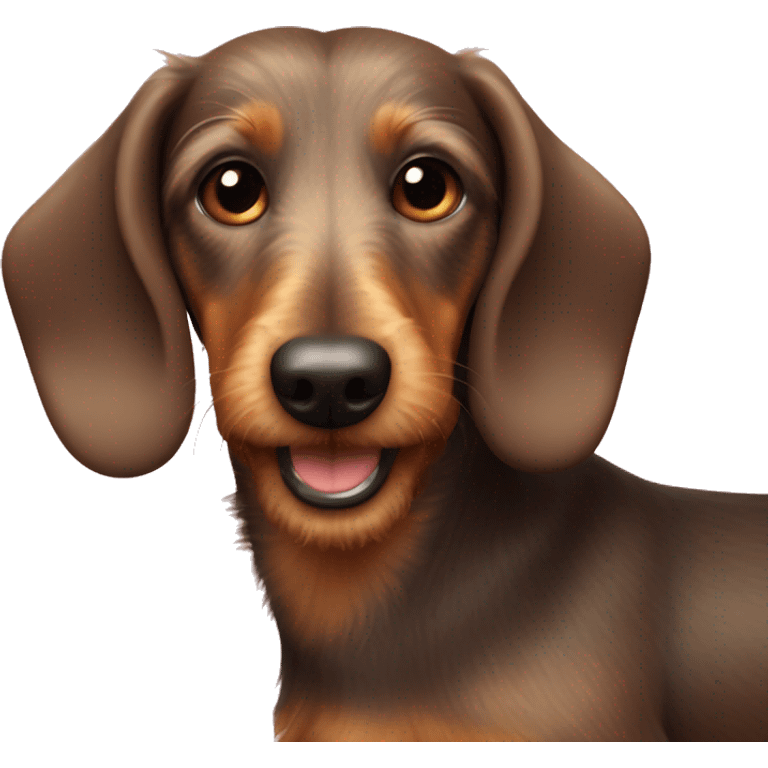 Wire haired wiener dog  emoji