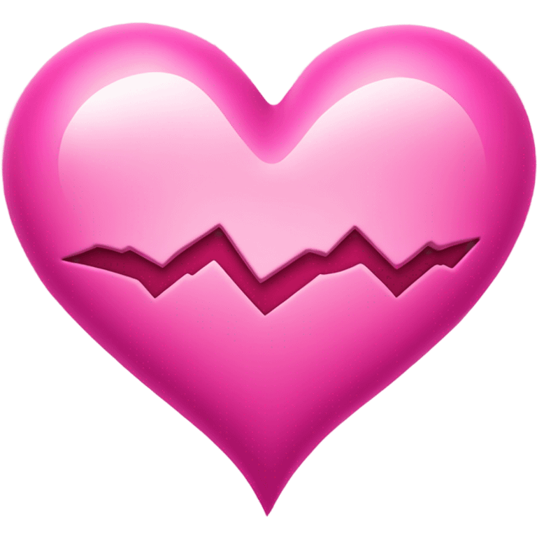 Pink broken heart emoji