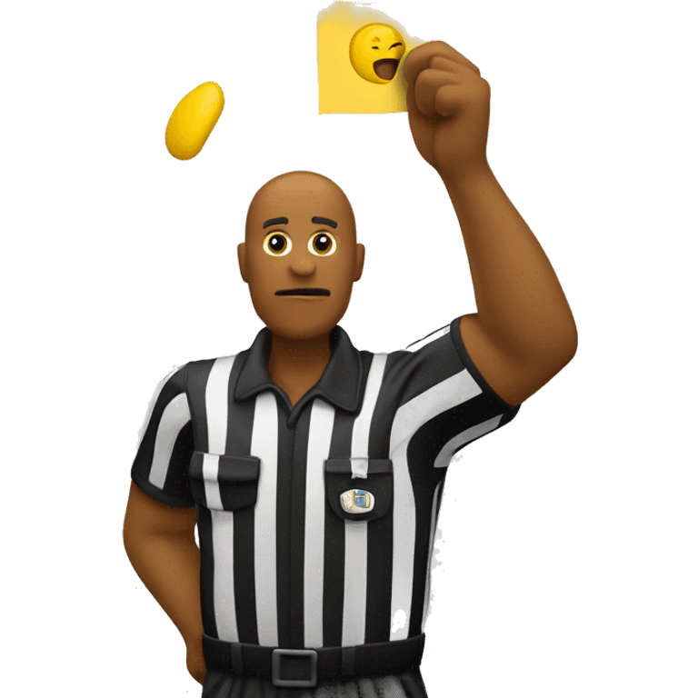 referee overhand penalty flag throw emoji