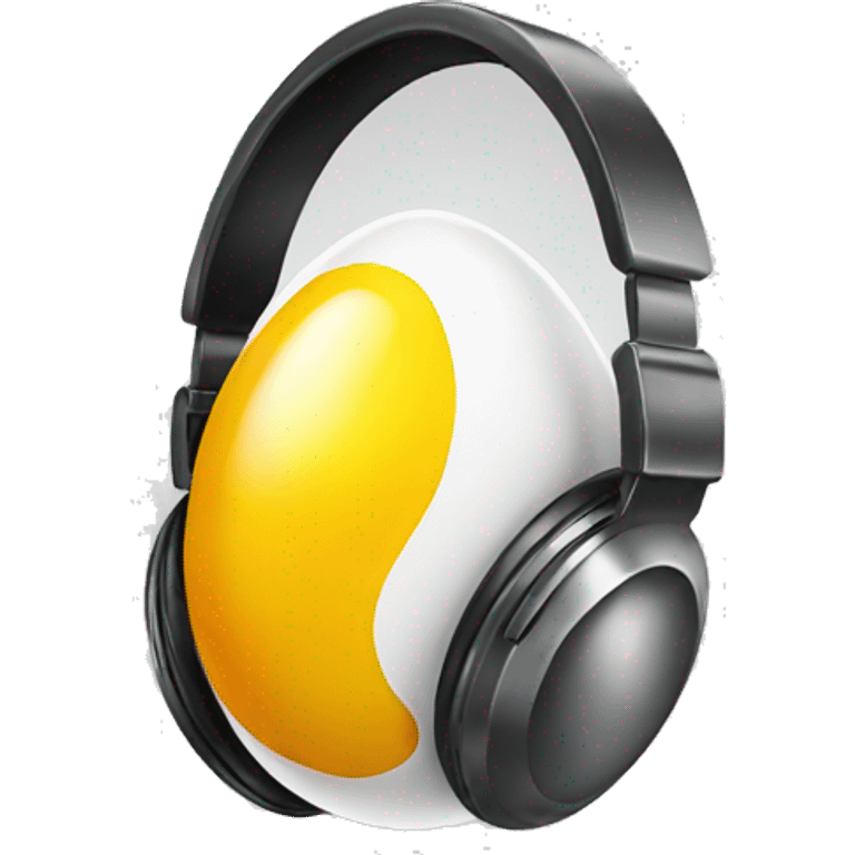 egg headphone metal emoji