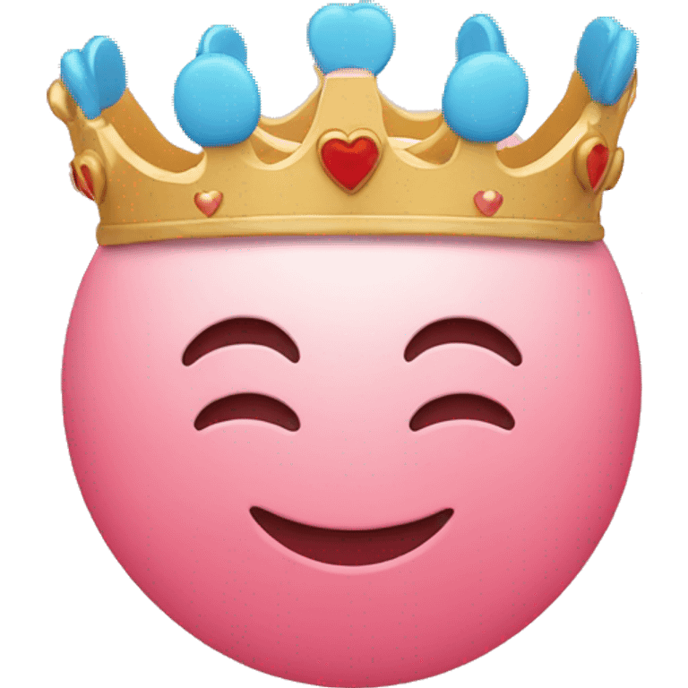 Un coeur avec une couronne  emoji