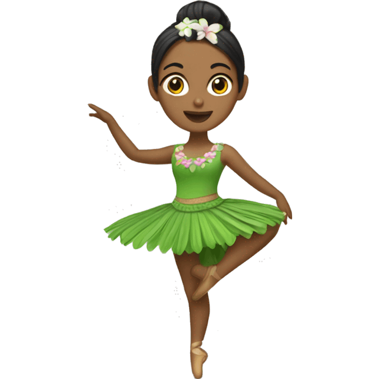 bailarina de hula emoji